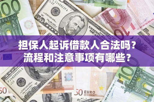 济南担保人起诉借款人合法吗？流程和注意事项有哪些？
