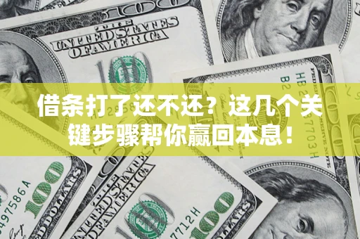 济南借条打了还不还？这几个关键步骤帮你赢回本息！