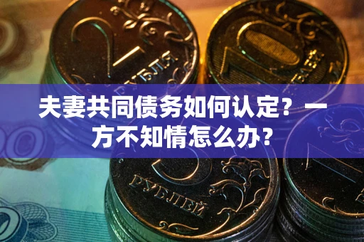 济南夫妻共同债务如何认定？一方不知情怎么办？