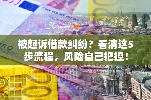 济南被起诉借款纠纷？看清这5步流程，风险自己把控！