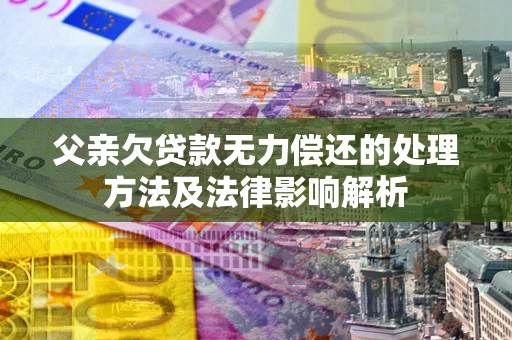 济南父亲欠贷款无力偿还的处理方法及法律影响解析